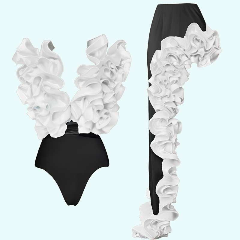 Traje de baño personalizado traje de baño irregular