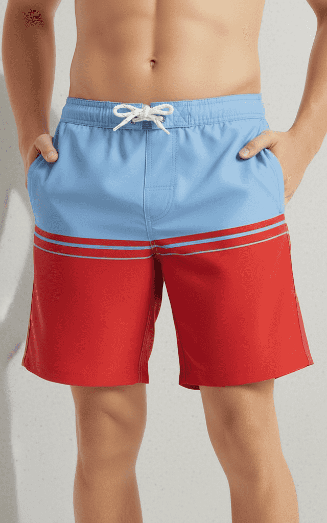 Bañador para hombre, estampado de plátanos juguetón por todas partes en amarillo.