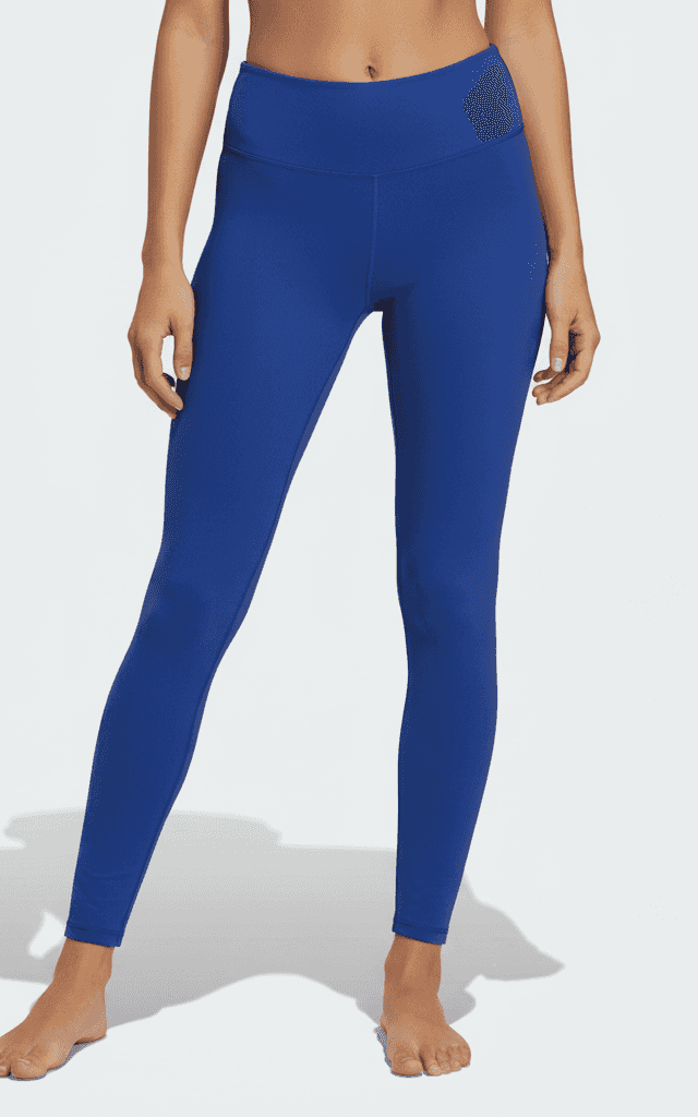Leggings de Baño Largo Completo Azul Real Brillante Talle Alto.
